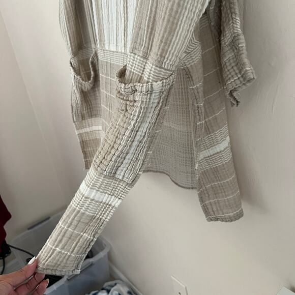 Free People Striped Long Sleeve Pullover Tunic Size M - Picture 3 of 11
